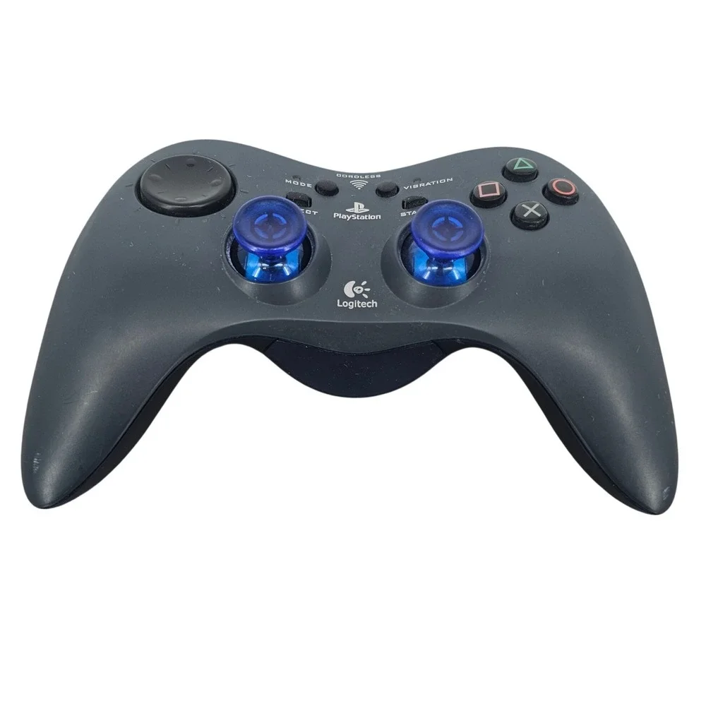 Logitech Cordless‎ Controller for PlayStation 2 PS2 Navy Blue G-RA4B No Dongle